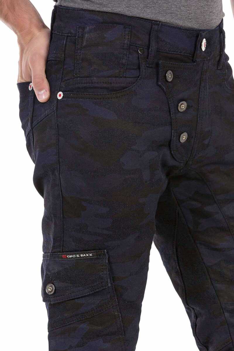 CD690 Men Straight Fit-Jeans with great cargo pockets