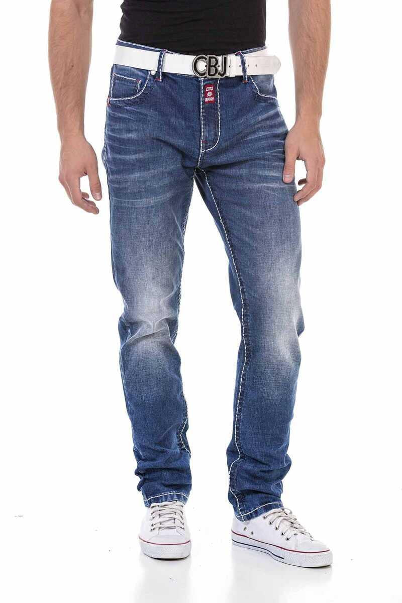 CD704 Men Straight Fit Jeans en el clásico estilo de 5 bolsillos