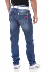 CD704 Men Straight Fit Jeans en el clásico estilo de 5 bolsillos