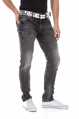 CD712 Men Straight Fit-Jeans in the classic 5-pocket style