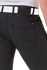 CD724 Heren Basic Broek met een Subtiel Ruitpatroon