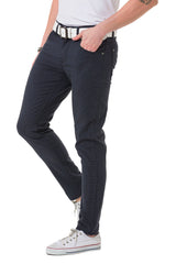 CD724 Heren Basic Broek met een Subtiel Ruitpatroon