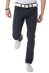 CD724 Heren Basic Broek met een Subtiel Ruitpatroon