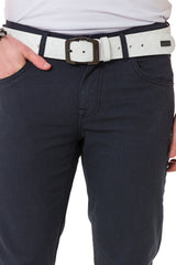 CD724 Heren Basic Broek met een Subtiel Ruitpatroon