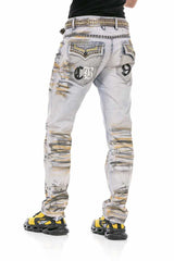 CD733 men's comfortable jeans in an extravagant look