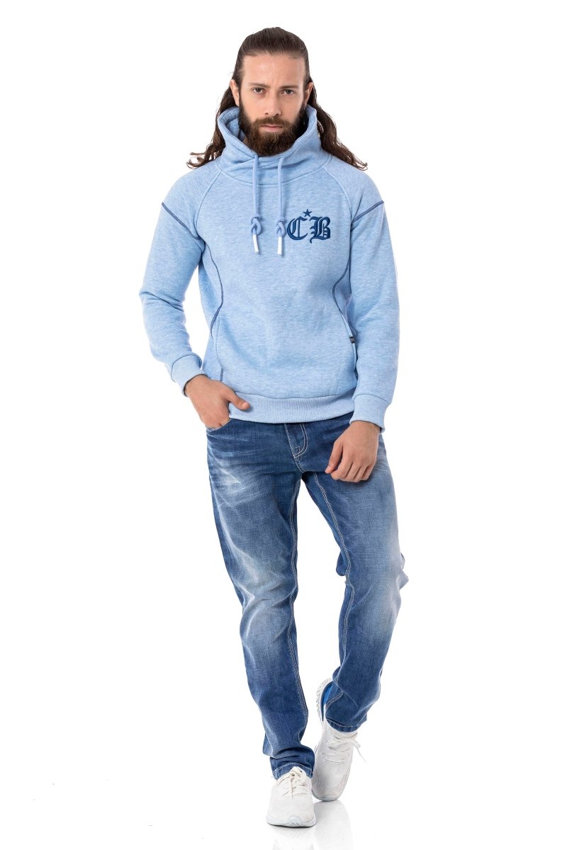 CD796 Slim-Fit Heren Jeans in Casual Look met subtiele dikke Naden