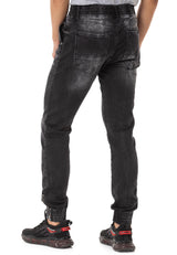 CD807 Herren Jeans mit elastische Basic Look