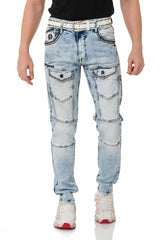 CD810 Herren Jeans in extravagantem Look