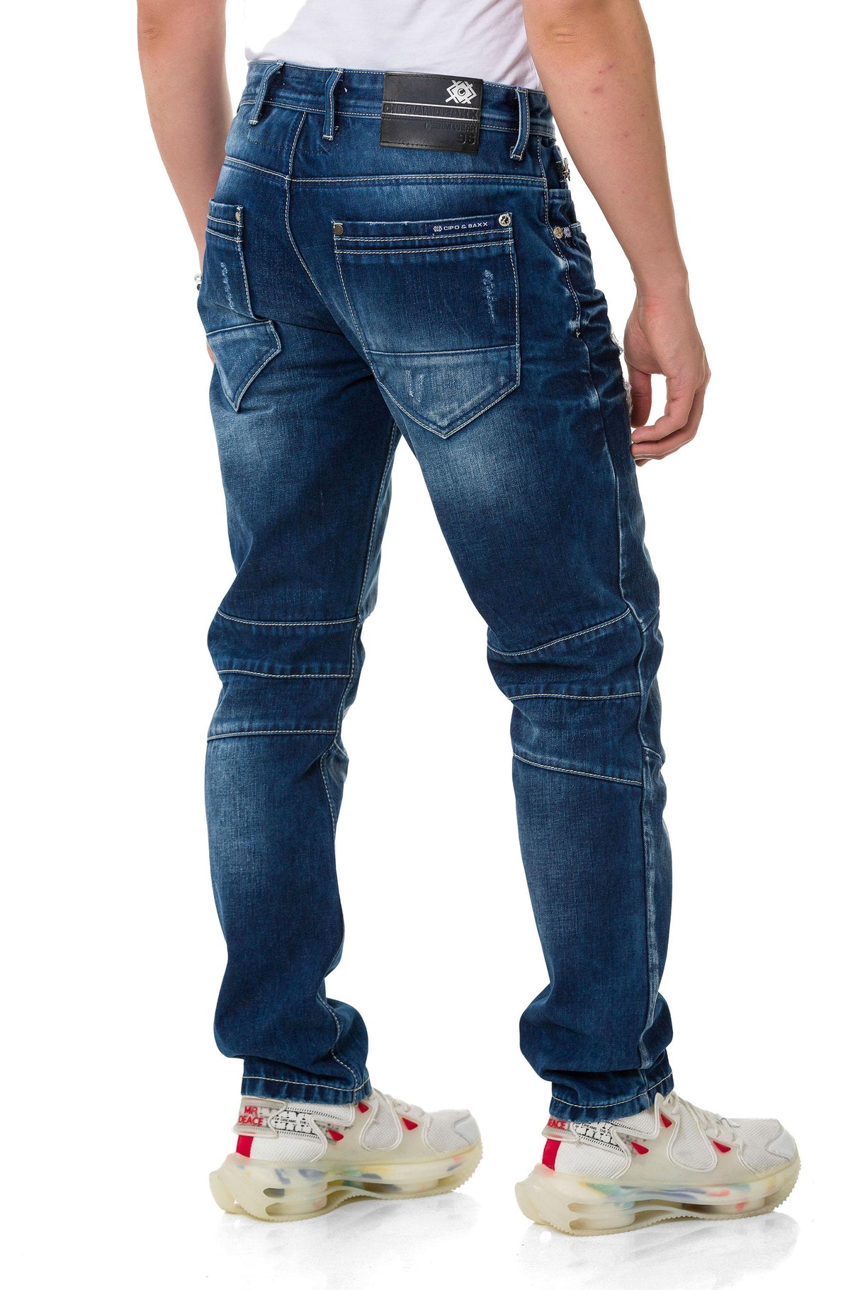 CD838 Jeans pour hommes au look destroyed