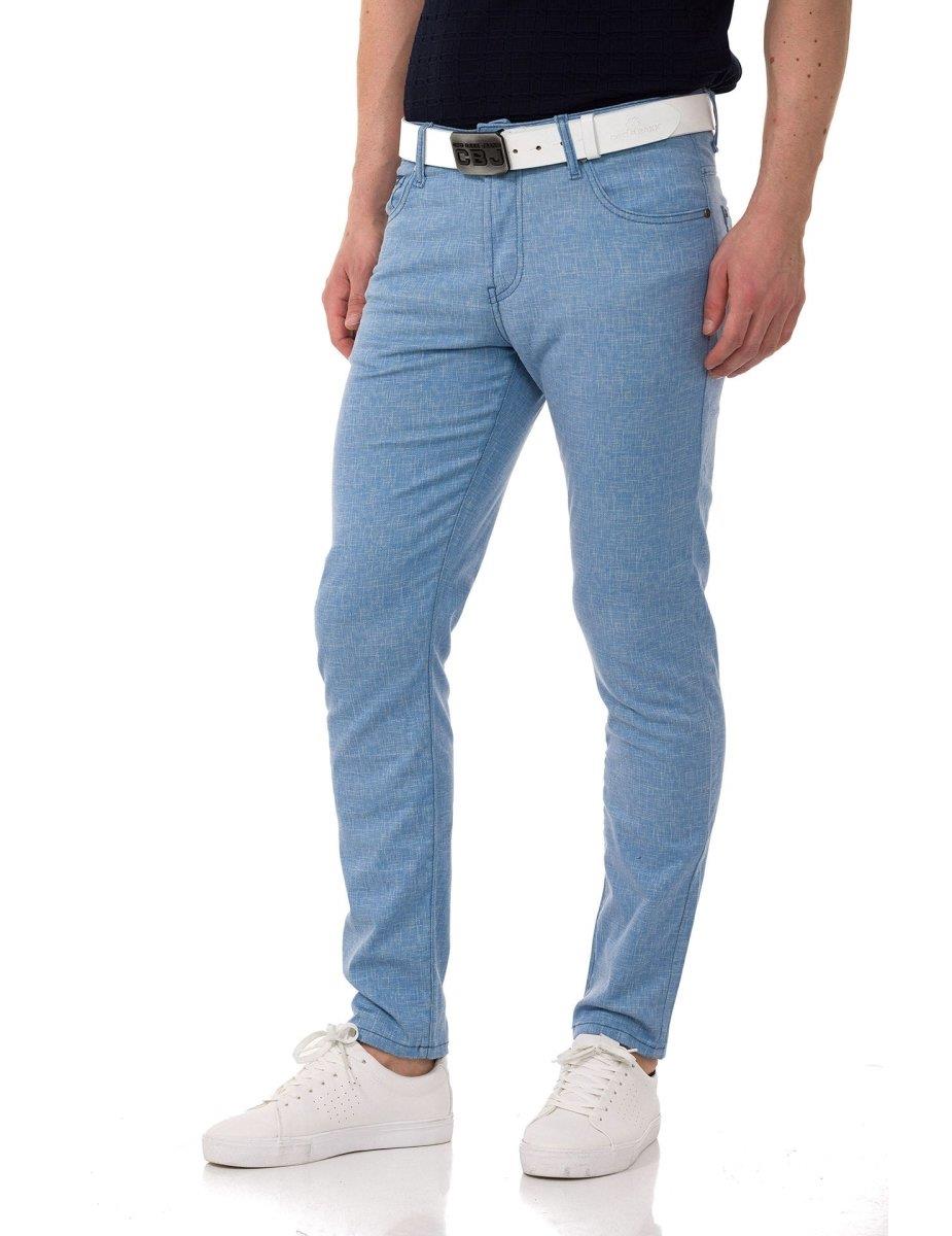 CD840 men's fabric trousers in the fashionable slim fit cut