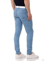 CD840 men's fabric trousers in the fashionable slim fit cut