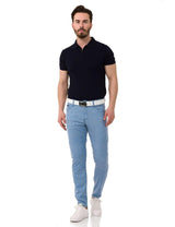 CD840 men's fabric trousers in the fashionable slim fit cut