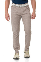 CD840 men's fabric trousers in the fashionable slim fit cut