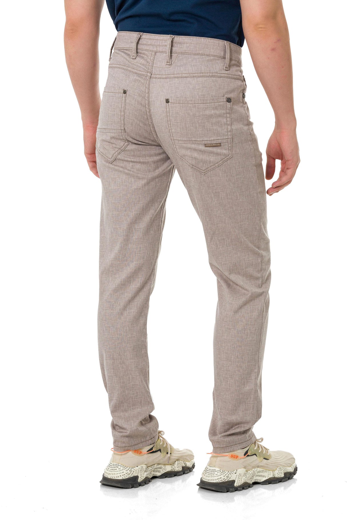 CD840 men's fabric trousers in the fashionable slim fit cut