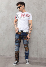 CD859 Jeans pour homme au look original