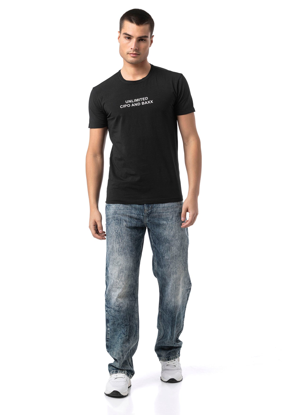 CD903 jeansy męskie Baggy Fit