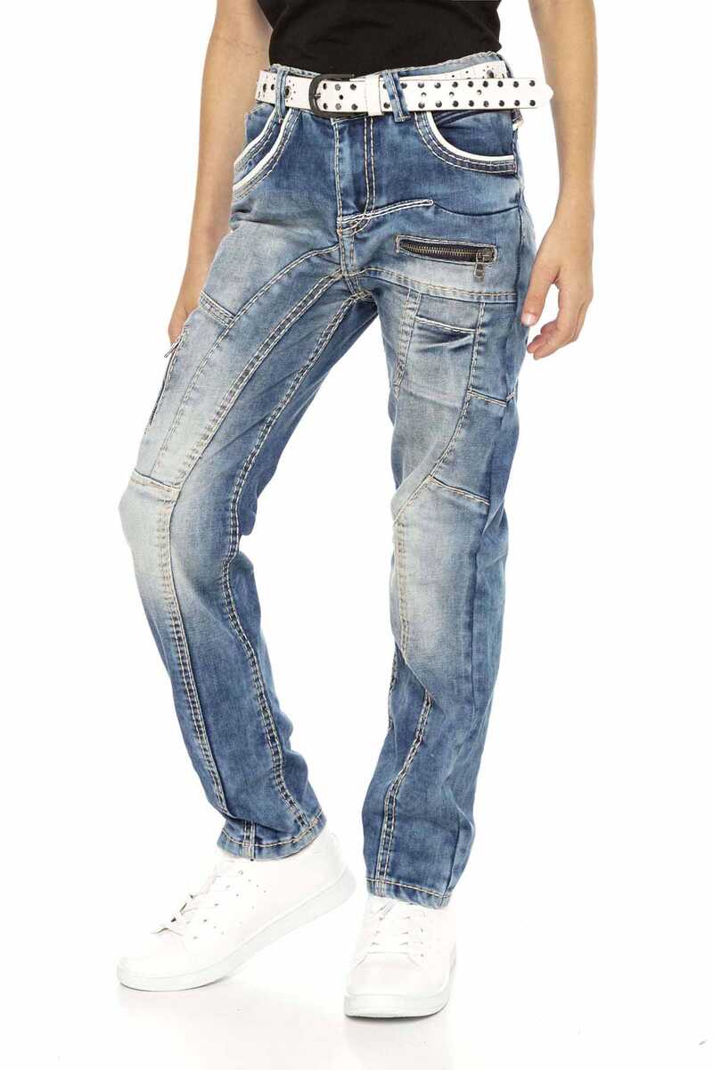 CDK109 Blue Jungen Jeans Fit regolare