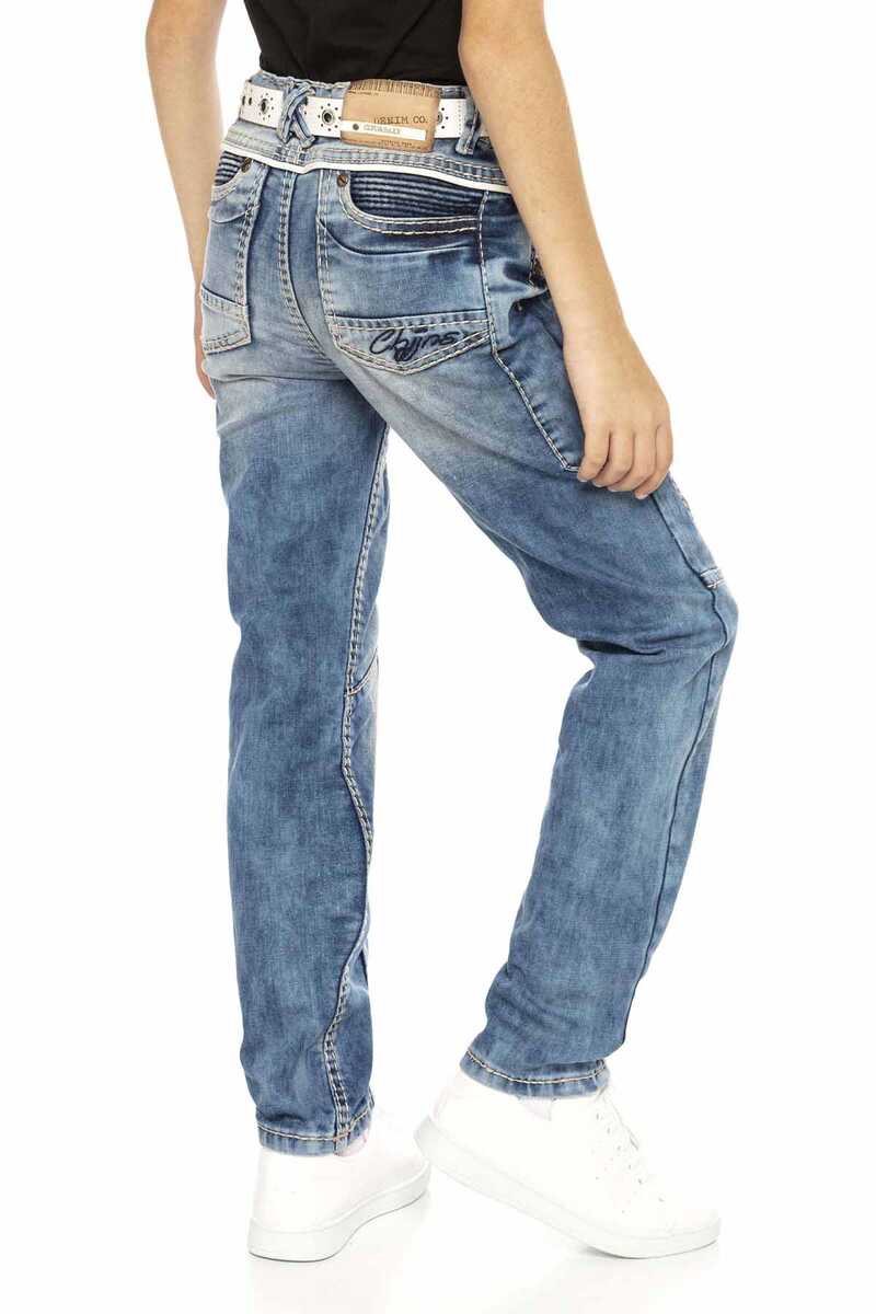 CDK109 Blue Jungen Jeans Fit regolare