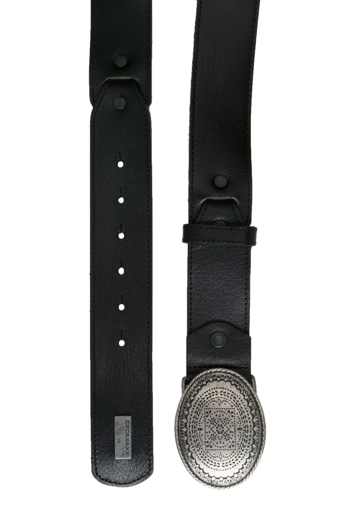 CG123 pasek męski z ozdobną klamrą