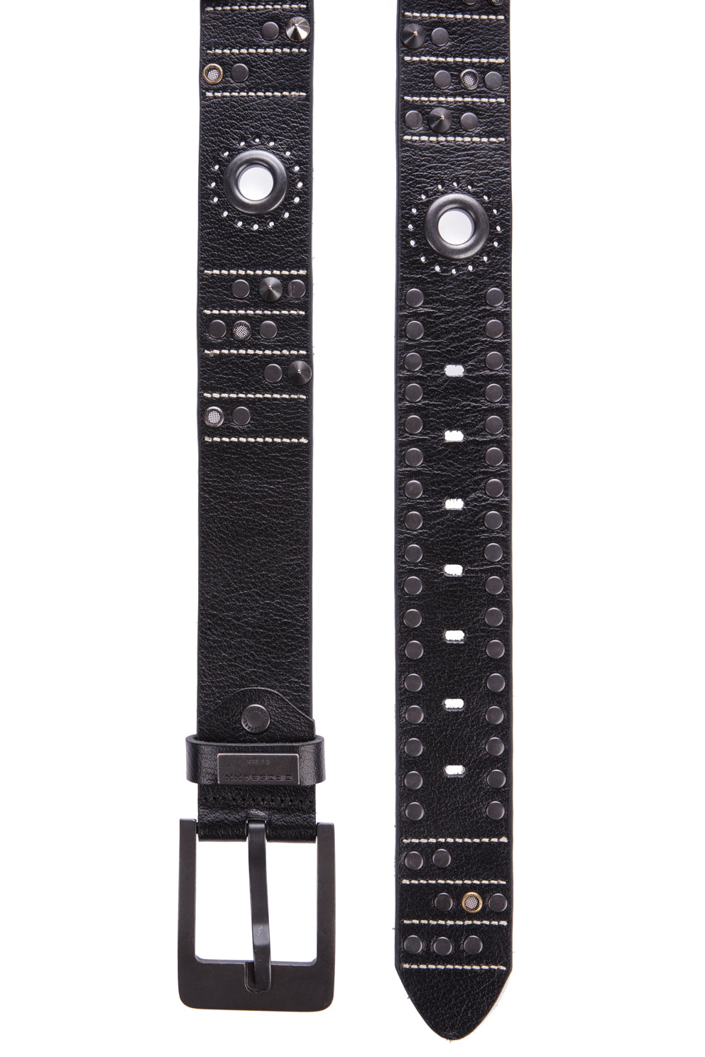 Cinturones de cuero para hombres CG162 con elegantes aplicaciones de remaches