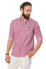 CH192 Men's shirt with line design