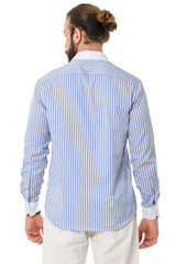 CH192 Men's shirt with line design