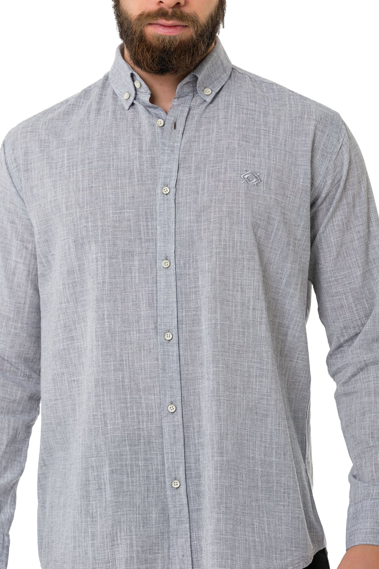 CH199 Mężczyźni koszula z długim rękawem w modnym klasycznym stylu