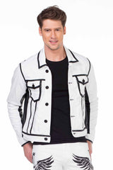 CJ213 Veste blanche pour hommes