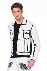 CJ213 Veste blanche pour hommes