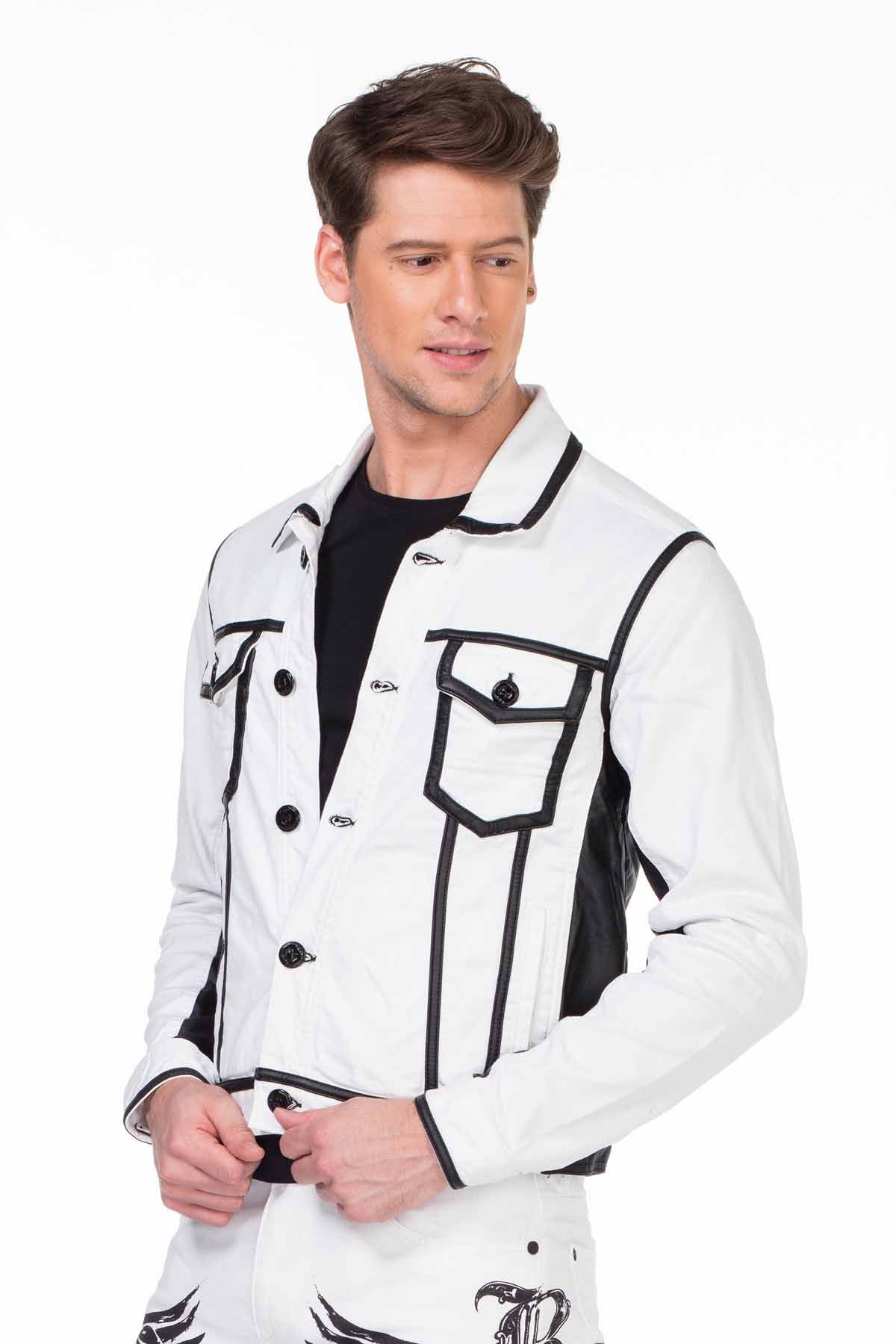 CJ213 Veste blanche pour hommes