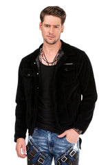 CJ226 Chaqueta negra para hombre