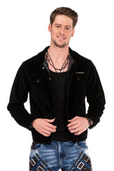 CJ226 Chaqueta negra para hombre