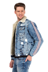 CJ233 KURTKA JEANSOWA HERREN