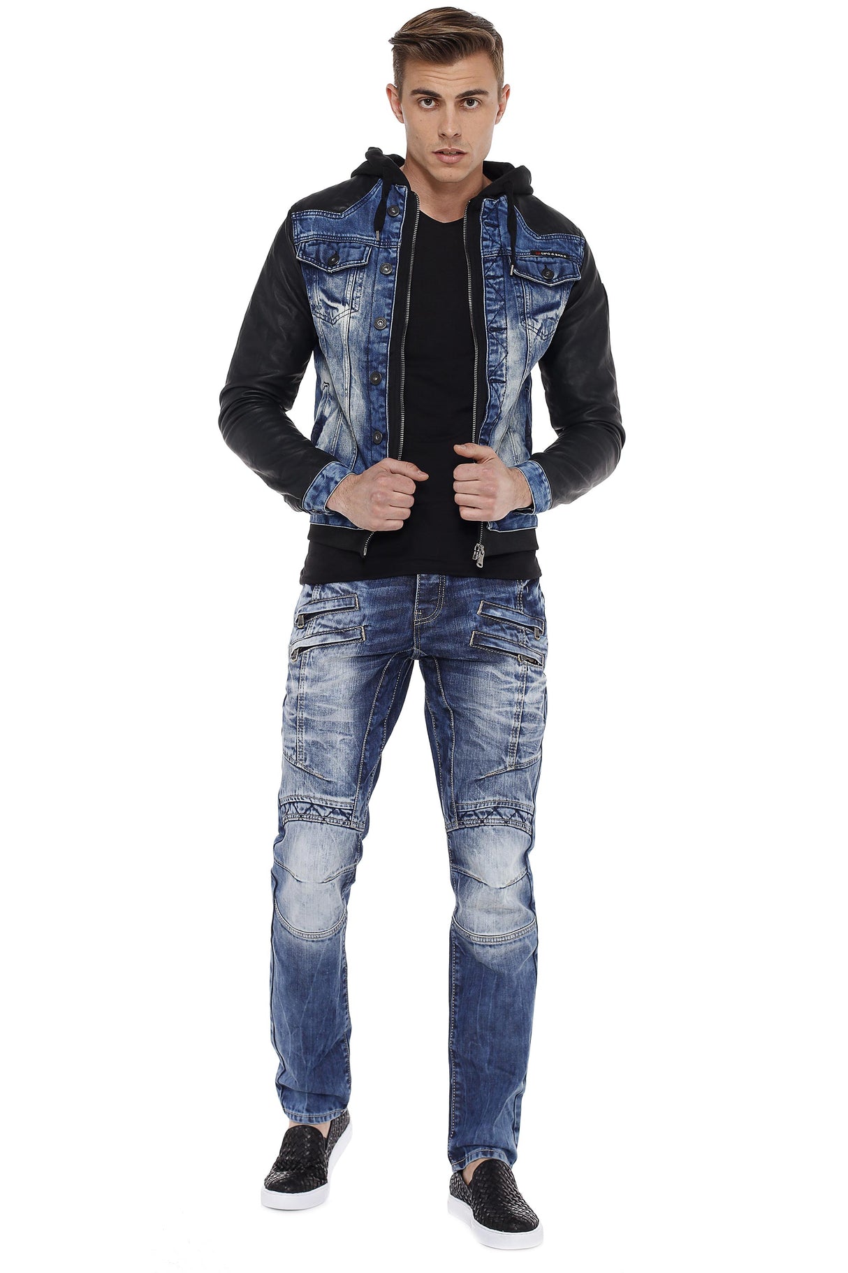 CJ235 Chaqueta azul para hombre