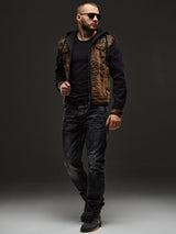 CJ287 Men's jacket hoods in a cool look