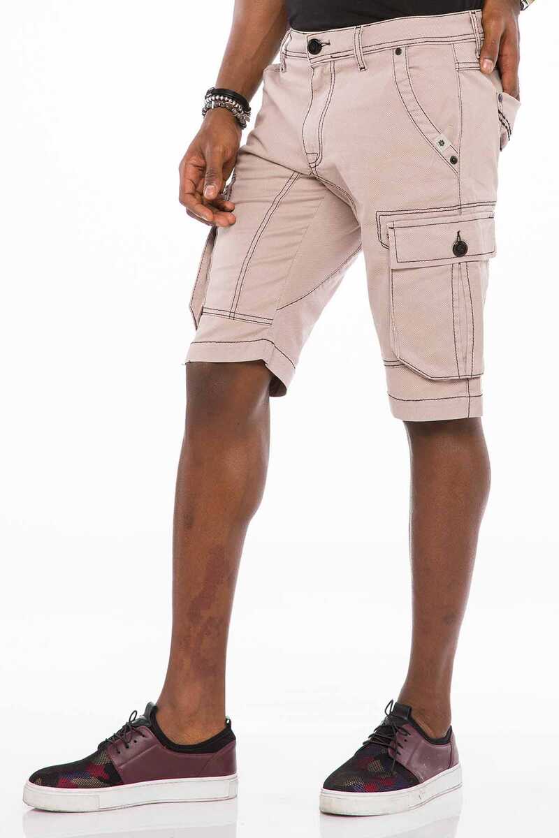 CK188 Herren Capri Shorts mit Cargotaschen