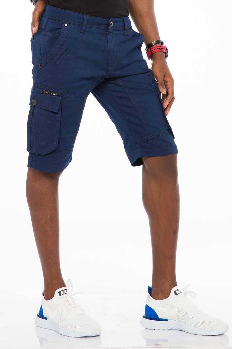 CK188 Herren Capri Shorts mit Cargotaschen