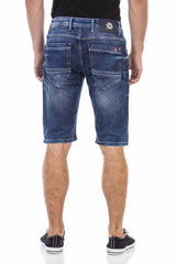 CK237 Men Capri shorts with a stylish zip element