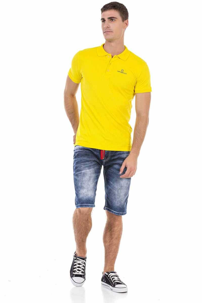 CK237 Men Capri shorts with a stylish zip element