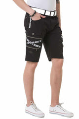 Ck253 men Capri shorts with trendy cargot pockets