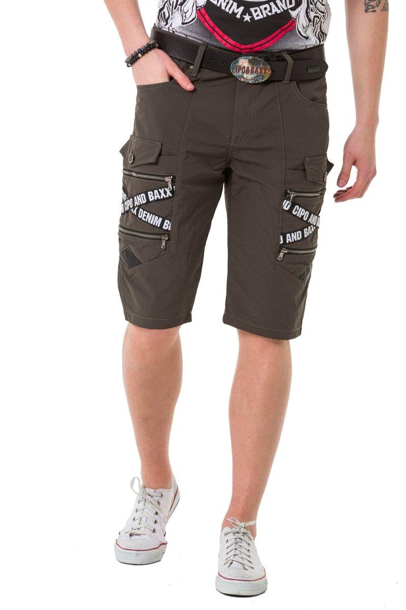 Ck253 men Capri shorts with trendy cargot pockets