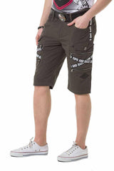 Ck253 men Capri shorts with trendy cargot pockets