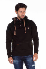 CL235 Herren Kapuzensweatshirt mit praktischer Känguru-Tasche