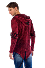 CL257 Felpa uomo con cappuccio