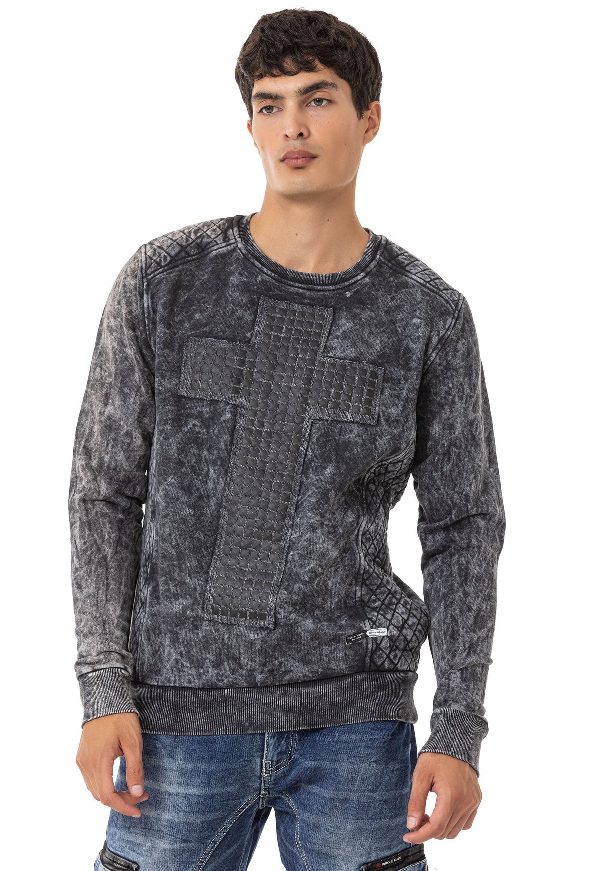 CL266 Herren Sweatshirt mit toller Waschung