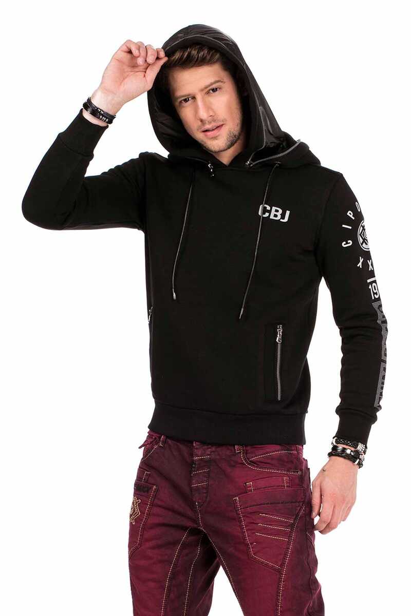 CL303 Men sudadera con capucha en una mirada fresca