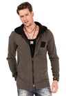 CL305 Veste sweat à capuche pour homme avec look superposé