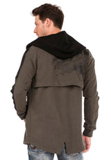 CL305 men sweatjackemmit layer look