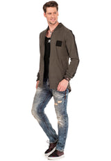 CL305 men sweatjackemmit layer look