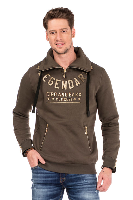CL324 Herren Sweatshirt mit Schlauchkragen